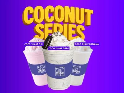 Oentoeng Space Cafe Bulukumba menghadirkan menu baru Coco Shake ORI, Oreo, dan Banana.