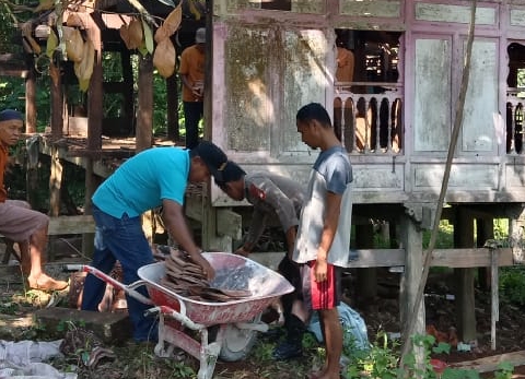 Rumah Basri Gallarrang yang dihibahkan untuk pembangunan Koperasi Desa Merah Putih Desa Tamalanrea, Kecamatan Bontotiro, Kabupaten Bulukumba.