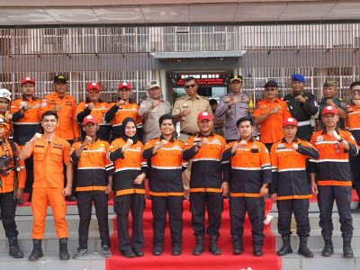 Bupati Bulukumba Andi Muchtar Ali Yusuf memimpin Apel Siaga Bencana di Lapangan Pemuda Bulukumba.