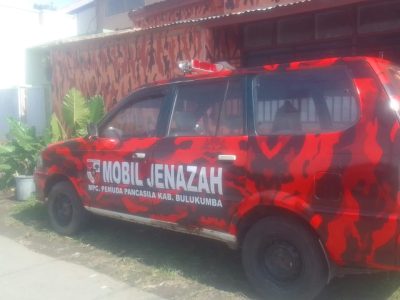 Penampakan mobil jenazah gratis MPC Pemuda Pancasila Bulukumba yang dapat digunakan secara gratis oleh masyarakat Bulukumba.