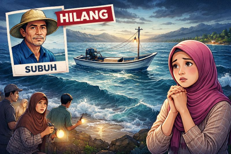 (Ilustrasi) Seorang nelayan asal Tanah Lembang, Kelurahan Tanah Lemo, Kecamatan Bontobahari, dilaporkan belum kembali usai melaut sejak Sabtu sore, 13 Desember 2025.