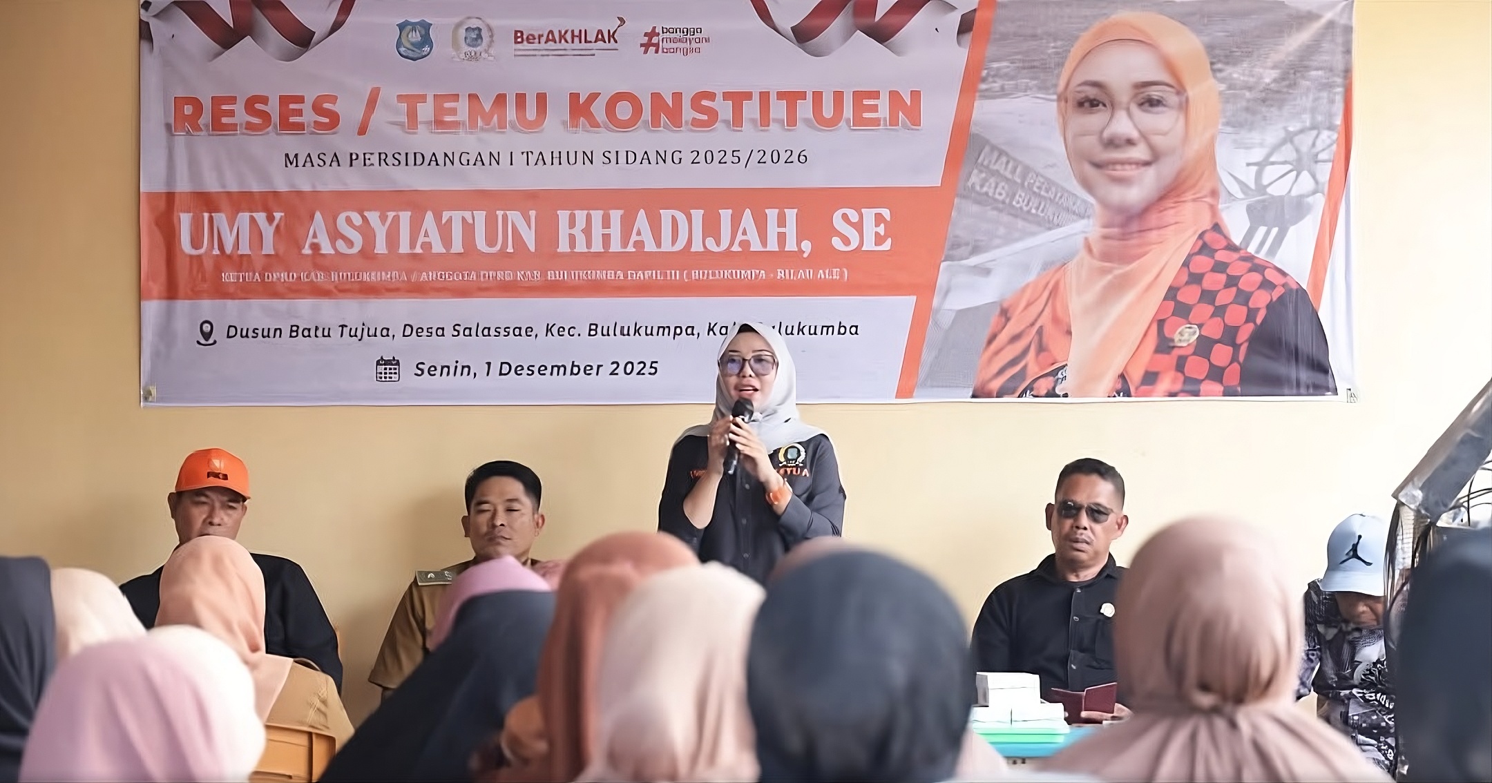 Ketua DPRD Bulukumba, Umy Asyiatun Khadijah menggelar Reses Masa Persidangan I Tahun 2025 di Desa Salassae.