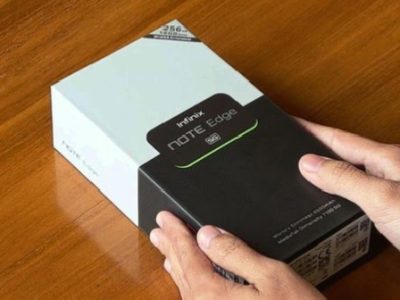 Tampilan Infinix Note Edge dengan layar AMOLED 120Hz