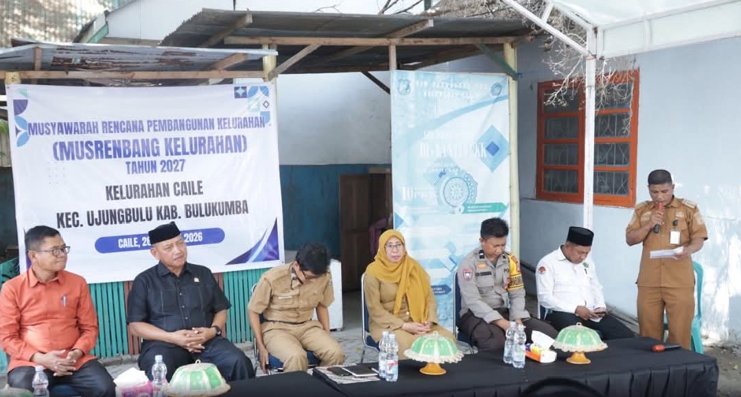 Anggota DPRD Bulukumba H. Safiuddin menghadiri Musrenbang Kelurahan Caile 2027 di Kecamatan Ujung Bulu