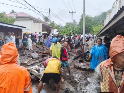 Kondisi permukiman warga terdampak Banjir Bandang Pulau Siau di Kabupaten Kepulauan Sitaro