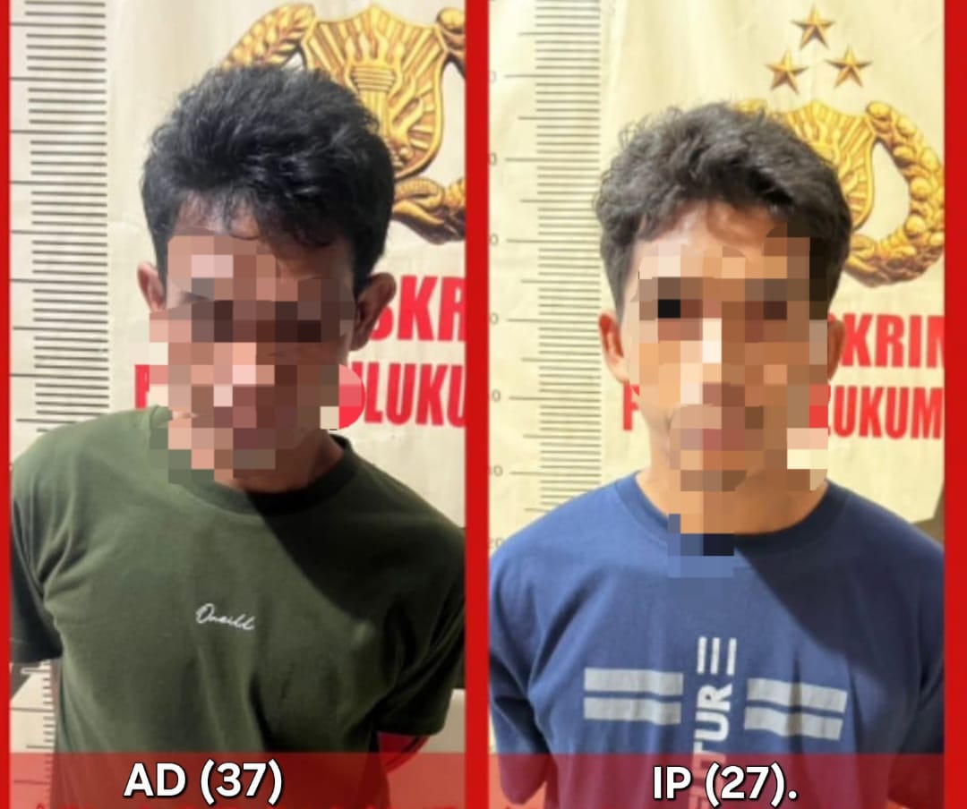 Dua pelaku pencurian gabah diamankan Tim Resmob Polres Bulukumba bersama mobil Daihatsu Sigra dan sejumlah barang bukti, Senin (5/1/2026).