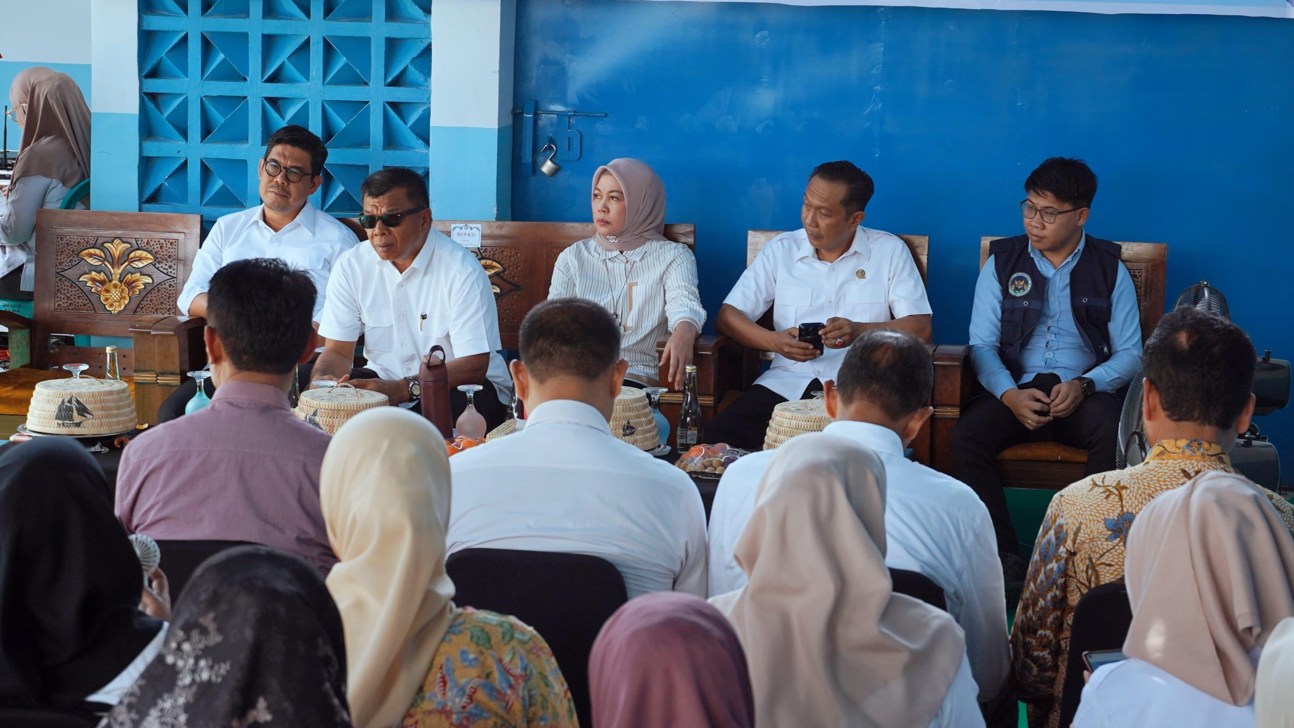 Bupati Bulukumba Andi Muchtar Ali Yusuf saat peluncuran SPPG Ujung Bulu Caile 02 di Jalan Serikaya