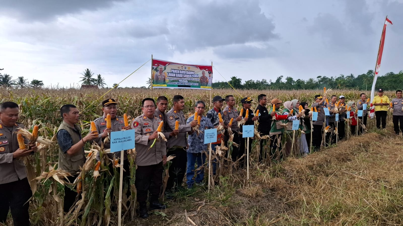 Wakapolres Bulukumba Kompol Syafaruddin menghadiri Panen Raya Jagung Serentak Kuartal I Tahun 2026 di Kecamatan Ujung Loe.