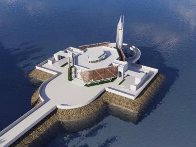 Rencana pembangunan Masjid Apung Pantai Merpati Bulukumba di kawasan pesisir