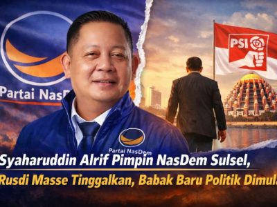 (Ilustrasi) Pergantian kepemimpinan NasDem Sulsel dari Rusdi Masse ke Syaharuddin Alrif.