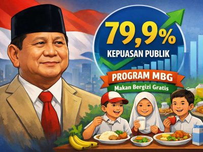 Presiden Prabowo Subianto mencatat tingkat kepuasan publik 79,9 persen berdasarkan survei Indikator Politik Indonesia Januari 2026.