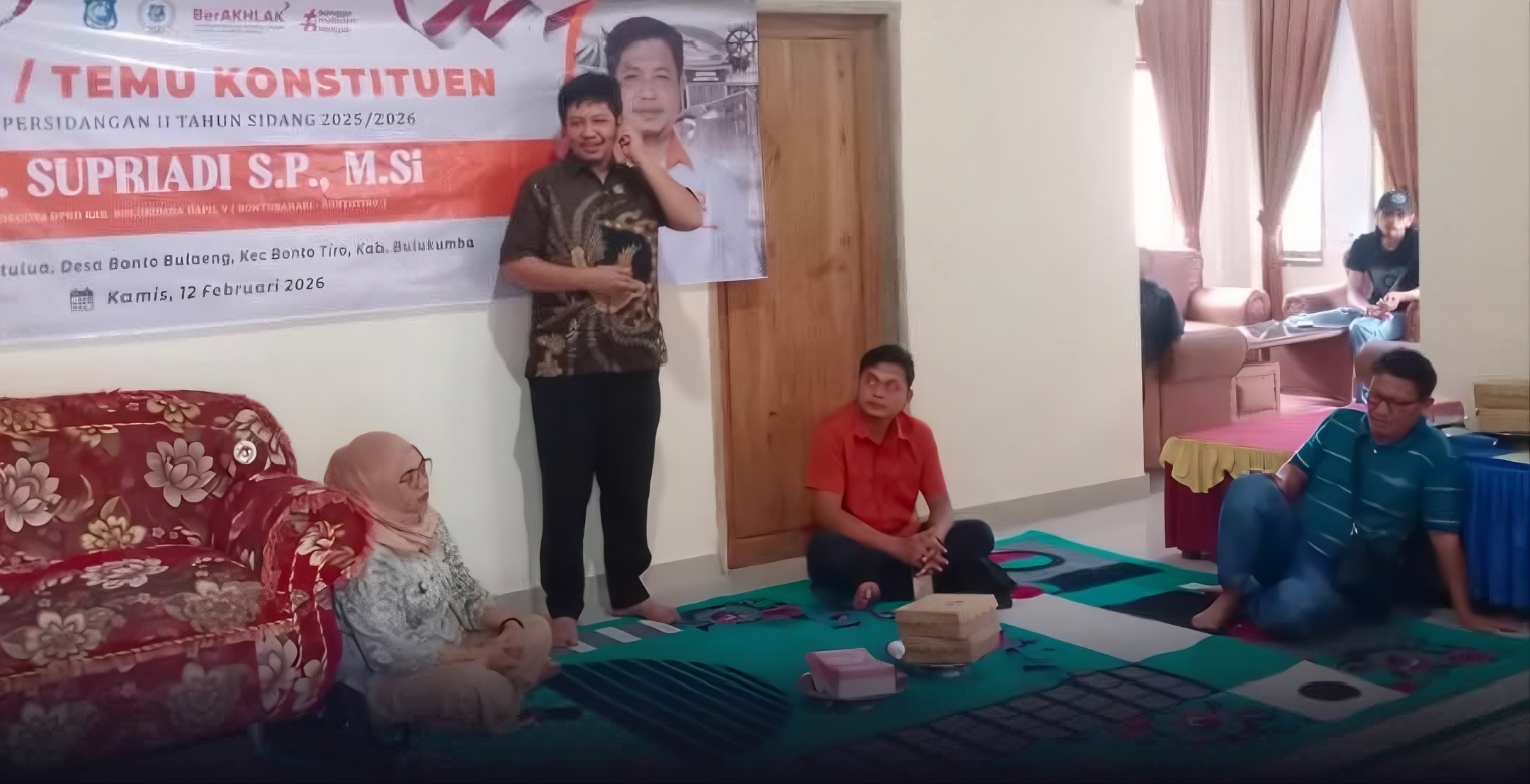 Dr. Supriadi saat reses DPRD Bulukumba di Dusun Sattulua Desa Bonto Bulaeng