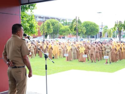 Bupati Bulukumba Andi Muchtar Ali Yusuf saat penyampaian capaian Indeks Pencegahan Korupsi MCSP 2025