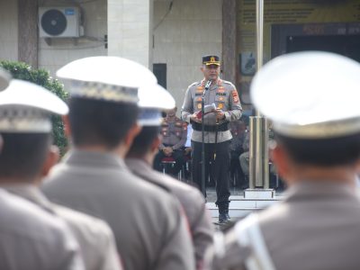 Kapolres Bulukumba AKBP Restu Wijayanto menyampaikan layanan penitipan kendaraan gratis bagi warga menjelang mudik Lebaran.
