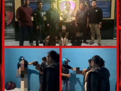 Petugas Resmob Polres Bulukumba mengamankan tiga pelaku curat beserta barang bukti di Kota Bulukumba