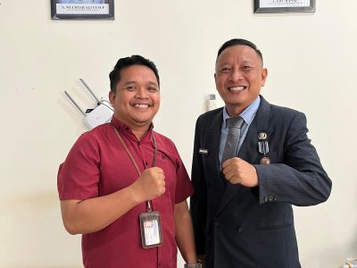 Suprianto SH mengucapkan selamat kepada Andi Ashadi SE MM atas pelantikannya sebagai Kepala Satpol PP Damkar dan Keselamatan Kabupaten Bulukumba