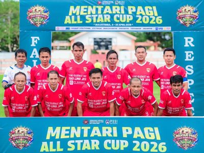 Lima Jaya FC All Star sukses keluar sebagai juara Mentari Cup I 2026 usai menaklukkan Sahabat FC All Star lewat drama adu penalti di partai final yang berlangsung di Stadion Mini Bulukumba, Minggu (26/4/2026).