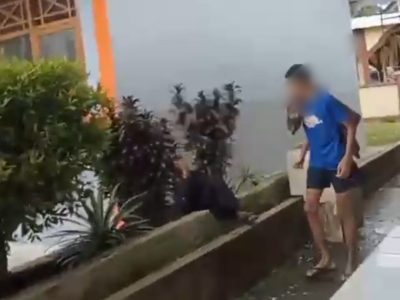 Tangkapan layar video viral yang memperlihatkan dugaan kekerasan terhadap seorang anak di Kecamatan Herlang, Bulukumba, yang kini dilaporkan ke pihak kepolisian.