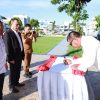 Bupati Bulukumba menandatangani MoU kerja sama investasi bersama Kadin Bulukumba dan PT Pinisi Citra Bulukumba saat apel gabungan OPD di halaman Kantor Bupati Bulukumba.