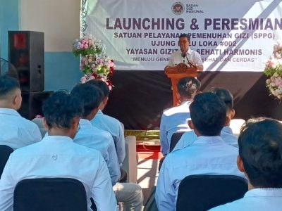 SPPG Ujung Bulu Loka #002 resmi beroperasi di Bulukumba, Senin (4/5/2026), menyerap puluhan tenaga kerja lokal dan menghadirkan layanan pemenuhan gizi bagi ribuan warga.