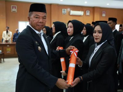 Bupati Bulukumba Andi Utta melantik 55 anggota BPD dari 11 desa, 7 Mei 2026.